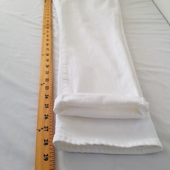 J. Crew White Slim Broken-In Boyfriend Jeans Womens Size 30 Mid Rise Stretch - Picture 12 of 12